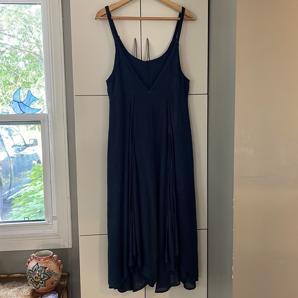 Free People, XS, teal tunic with airy over layers, adjustable straps, NWOT - Picture 3 of 14